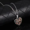 Power Herz - LILY - funkelnde Magnetschmuck Kette silber mit vielen Swarovski Kristallen - Image 4