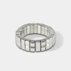 Flex Magnetring Retro Design silber # 1213 in 16 - 17 - 18 oder 19 – Bild 2