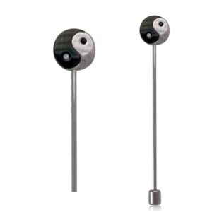 Power Magnetstab Yin Yang mit Swarovski Crystals # 1865