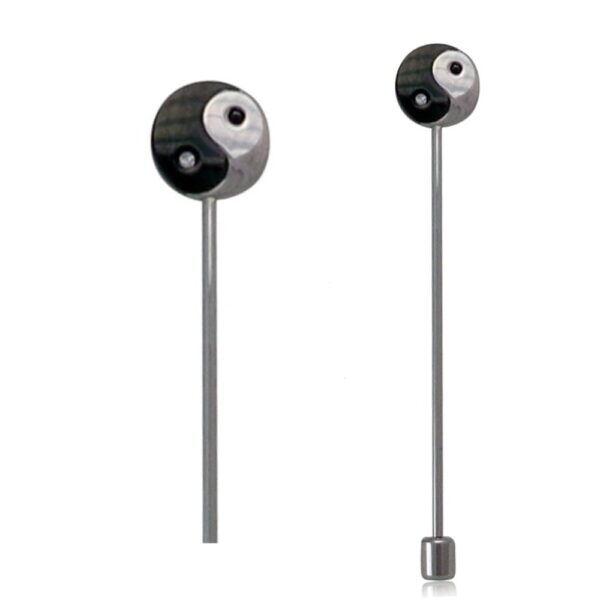 Power Magnetstab Yin Yang mit Swarovski Crystals # 1865